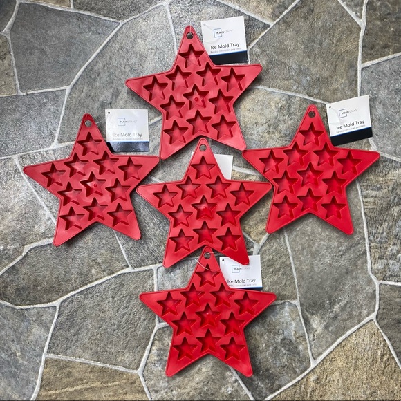 Mainstays Other - Mainstays Red Star Ice Mold Tray’s